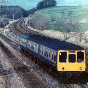 British Rail Diesel Train Print - Leeds Bound 1996
