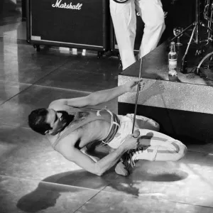 British Rock group Queen performing at the Golden Rose Pop festival in Montreux