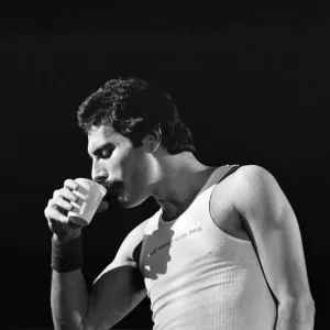 British Rock group Queen performing at the NEC in Birmingham