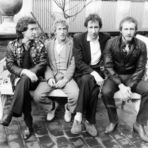 British rock group The Who. Left to right: Kenney Jones, Roger Daltrey British rock group The Who. Left to right: Kenney Jones, Roger Daltrey