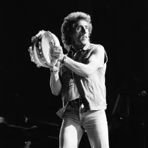 British rock group The Who, performing on stage at the NEC in Birmingham