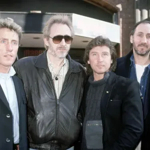 British rock group The Who pictured at the Marquee Club in London