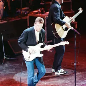 British rock group The Who on stage at the Royal Albert Hall for their performance in