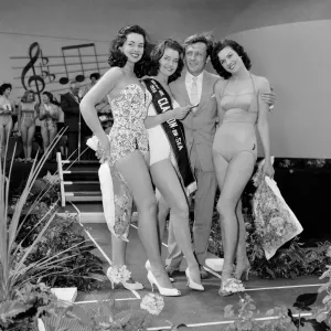 Gary Miller Print with Beauty Queens, 1958