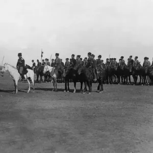 A British translator delivers General Shores speech to Cossack troops in Mesopotamia A British translator delivers General Shores speech to Cossack troops in Mesopotamia