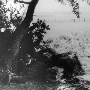 British troops in France. Highlanders in the front line. Circa June 1940