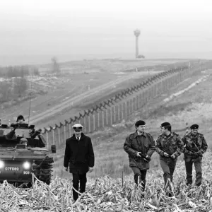 British Troops Patrolling the Berlin Wall Print 1979