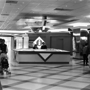 Broad Street Mall, an indoor shopping mall in central Reading. 4th May 1987
