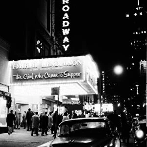 The Broadway Theater in New York USA 11th January 1964. Currently showing a comedy