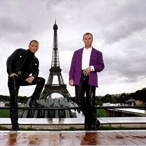 Bros Matt and Luke Goss in Paris circa 1991