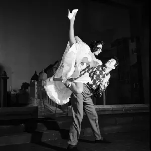 Brother and sister Joyce and Lionel Blair rehearsing a dance routine for the ITV show Brother and sister Joyce and Lionel Blair rehearsing a dance routine for the ITV show