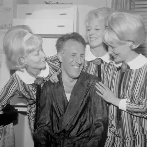 Bruce Forsyth with The Beverly Sisters. Picture taken at The Talk of Bruce Forsyth with The Beverly Sisters. Picture taken at The Talk of