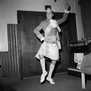 Bruce Forsyth in Scottish costume which he appears in during a new Palladium show Bruce Forsyth in Scottish costume which he appears in during a new Palladium show