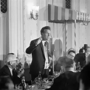 Bruce Forsyth speaking at the Variety Club lunch. 8th March 1960 Bruce Forsyth speaking at the Variety Club lunch. 8th March 1960