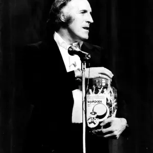 Bruce Forsyth TV Presenter and Entertainer on stage for a rehersal for the Royal Variety Bruce Forsyth TV Presenter and Entertainer on stage for a rehersal for the Royal Variety