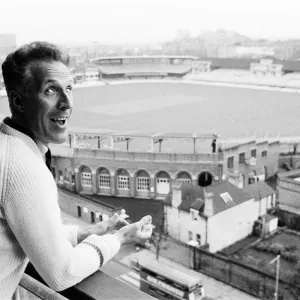 Bruce Forsythe Entertainer, July 1965 looking over the balcony of his flat which Bruce Forsythe Entertainer, July 1965 looking over the balcony of his flat which