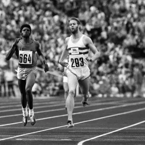 Bruce Ijirighwo and David Jenkins 1972 Olympic 400m Print Bruce Ijirighwo and David Jenkins 1972 Olympic 400m Print