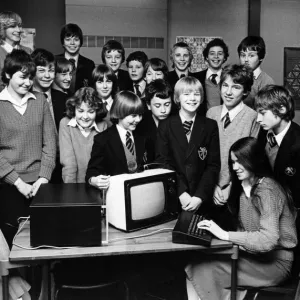 The De Brus School Enters the Computer Age Print 1980 The De Brus School Enters the Computer Age Print 1980