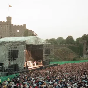 Bryan Adams, Canadian singer songwriter in concert, Cardiff Castle, Cardiff, Wales