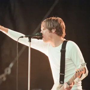 Bryan Adams, Canadian singer songwriter in concert, Cardiff Castle, Cardiff, Wales
