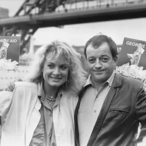 Former Bucks Fizz singer Jay Ashton and actor Tim Healy in Print, August 1985 Former Bucks Fizz singer Jay Ashton and actor Tim Healy in Print, August 1985