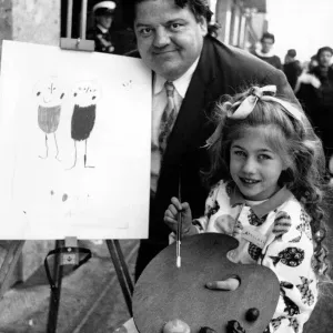 Joni Kilmurry Helps Robbie Coltrane at Artstore Print 1990