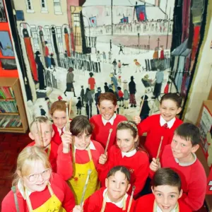 Lowry-Inspired Print, St Albans Primary School, Redcar, 1994