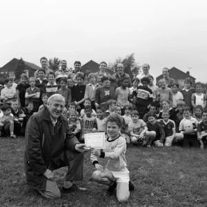 David Holmes Receives Rugby League Badge Print 1987