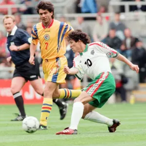 Bulgaria 1-0 Romania, Euro 1996 Group B match at St James Park, Newcastle Bulgaria 1-0 Romania, Euro 1996 Group B match at St James Park, Newcastle