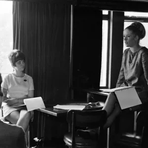 Bunnies School at the Playboy Club, Park Lane, London, 26th April 1968
