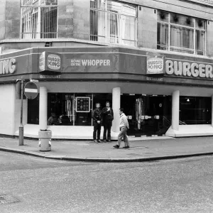 Burger King Coventry Street London Print 11th January 1981