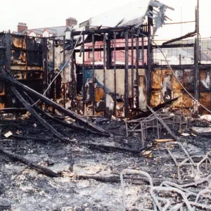 Burned to the Ground - South Bank FC Social Club Print 1991