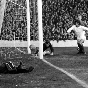 Burnley v Manchester United-George Best scores. December 1969 A©