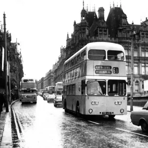 Buses in Grainger Street, Newcastle. 14th July 1970 Buses in Grainger Street, Newcastle. 14th July 1970