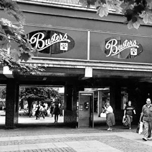 Busters nightclub in Market Way, Coventry city centre. 18th June 1988