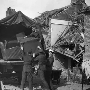 Blitzed Housing Estate Print, Collin Road, Birkenhead 1941