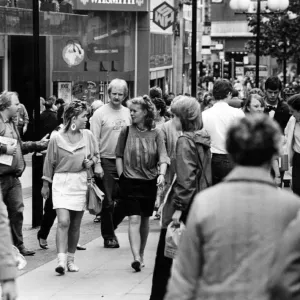 A busy scene of shoppers on Church Street, one of Liverpools shopping areas A busy scene of shoppers on Church Street, one of Liverpools shopping areas