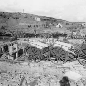 A busy scene on West Beach, Suvla Point two days prior to the evacuation of Gallipoli A busy scene on West Beach, Suvla Point two days prior to the evacuation of Gallipoli