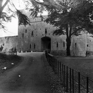 Caldicot Castle, Monmouth, southeast Wales, October 1973