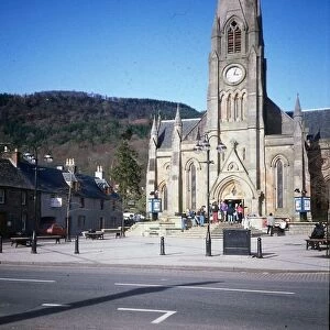 Callander May 1993 shows a local church in the town