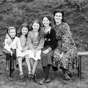 Campaigner Victoria Gillick with some of her children. 22nd November 1981 Campaigner Victoria Gillick with some of her children. 22nd November 1981