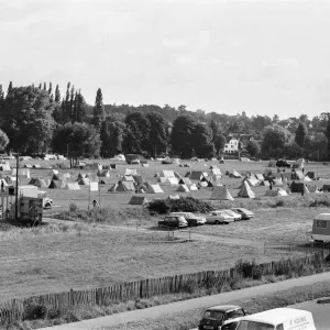 Campsite grows as festival goers start to arrive for the 20th National Rock Festival Campsite grows as festival goers start to arrive for the 20th National Rock Festival