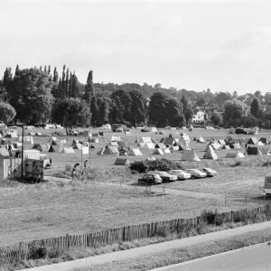 Campsite grows as festival goers start to arrive for the 20th National Rock Festival Campsite grows as festival goers start to arrive for the 20th National Rock Festival