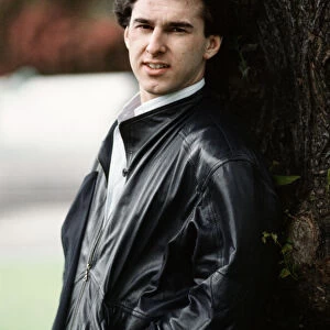 Canadian snooker player Kirk Stevens. June 1986