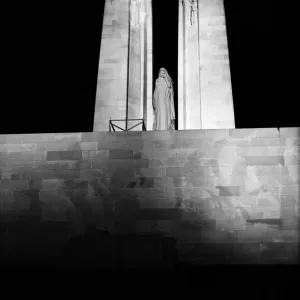 The Canadian War Memorial at Vimy Ridge seen here the night following its dedication The Canadian War Memorial at Vimy Ridge seen here the night following its dedication