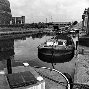 A canal scene. Circa 1973