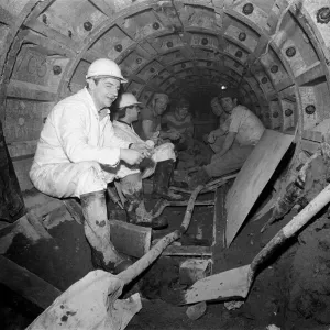 Coventry Tunnel Construction Print, 17th March 1970 Coventry Tunnel Construction Print, 17th March 1970