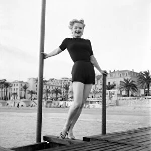 Cannes Film Festival 1953. Actress Ann Baxter. D3118-053