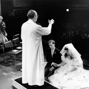 Canon Nicholas Freyling performs the wedding blessing of Andy Gale Canon Nicholas Freyling performs the wedding blessing of Andy Gale
