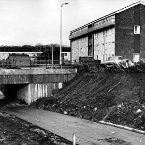 Cantril Farm Estate, Knowsley, Merseyside. The first of eight subways which are being